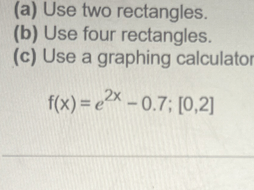 ( a ) Use two rectangles. ( b ) Use four
