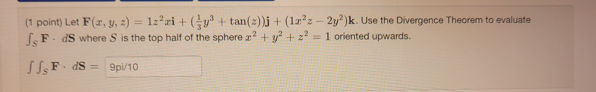 ( 1 point ) Let F ( x , y , z ) = 1 z 2 ( 1 point