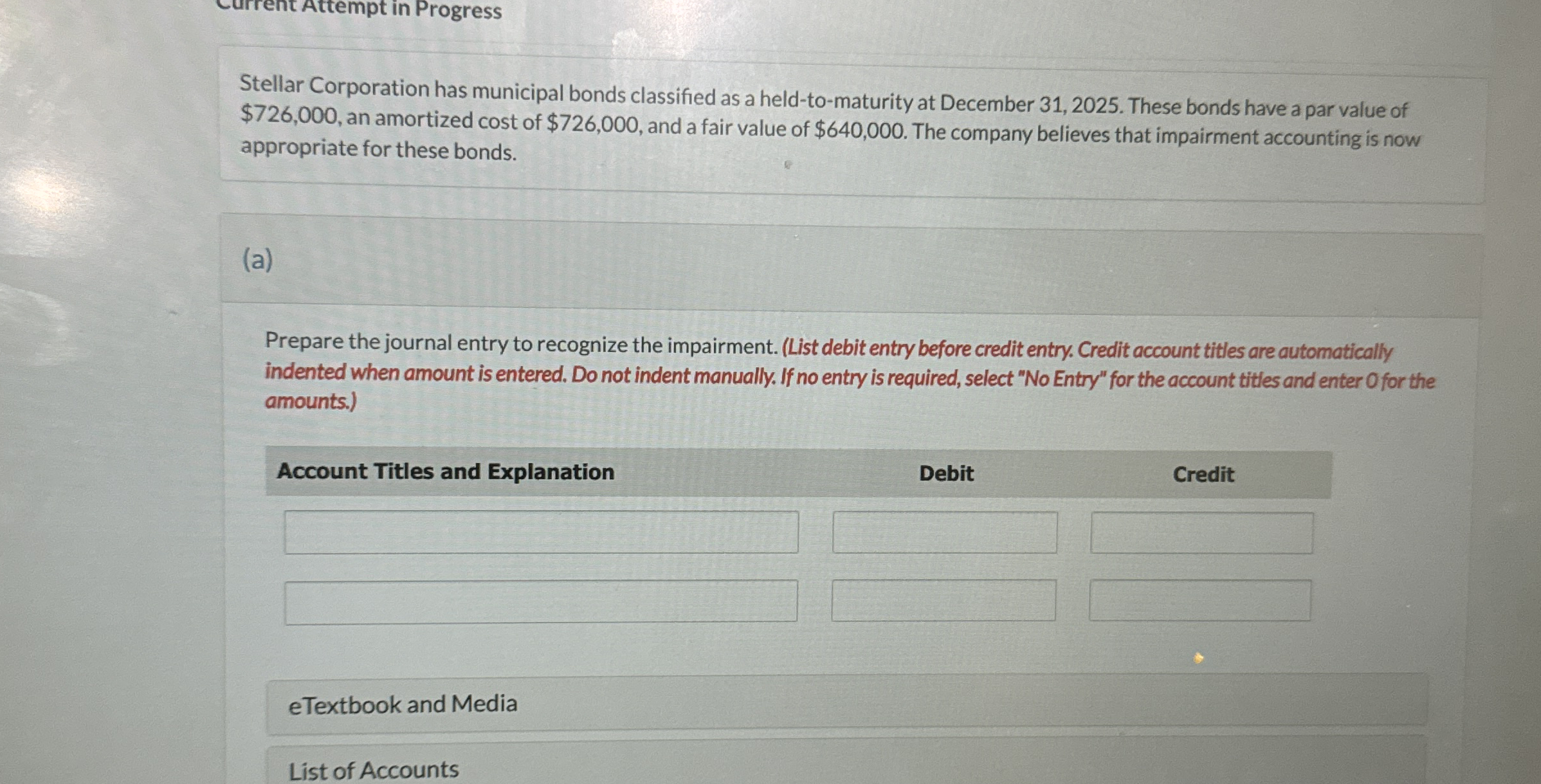 Attempt in Progress Stellar Corporation has
