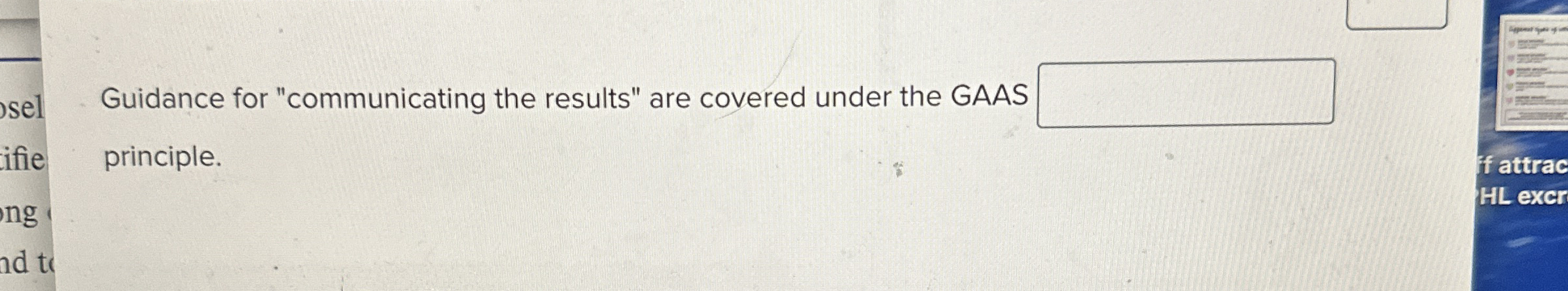 Guidance for "communicating the results" are