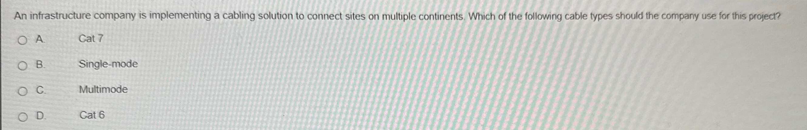 An infrastructure company is implementing a