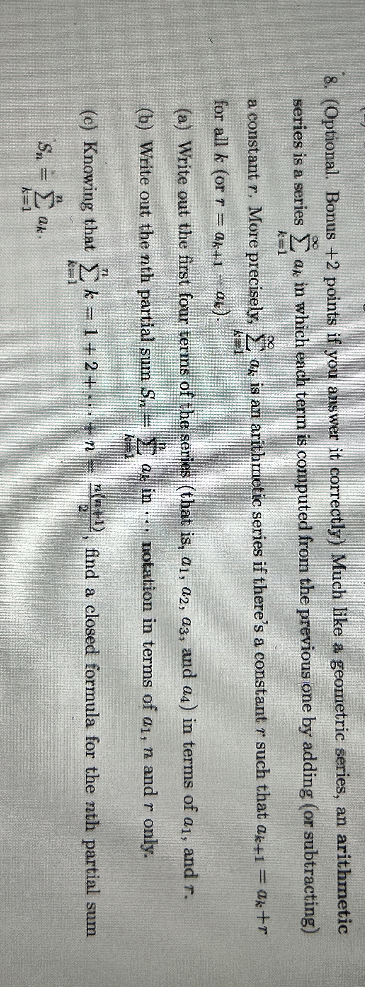 ( Optional . Bonus + 2 points if you answer it