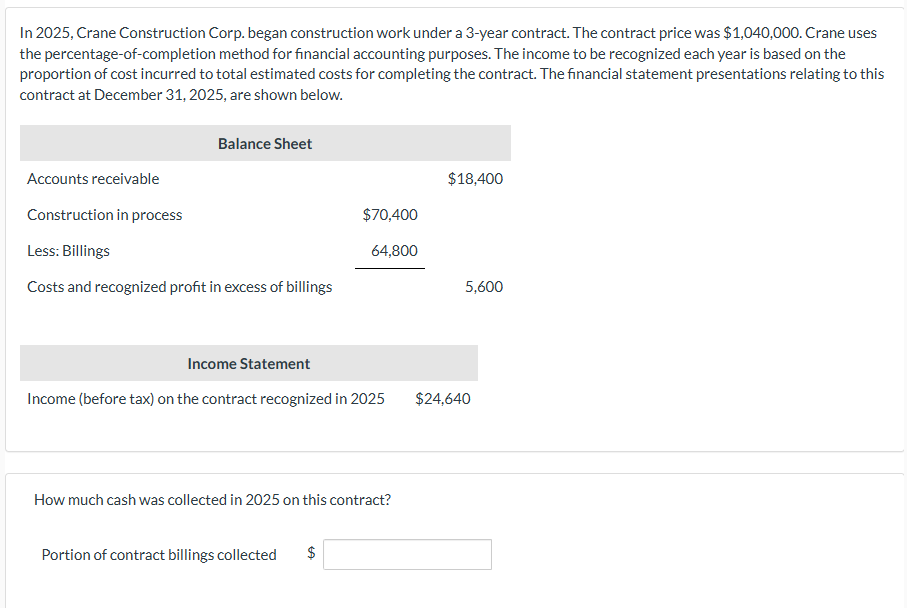 In 2 0 2 5 , Crane Construction Corp. began