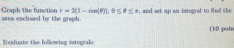Graph the function r = 2 ( 1 - c o s ( ) ) , 0 ,