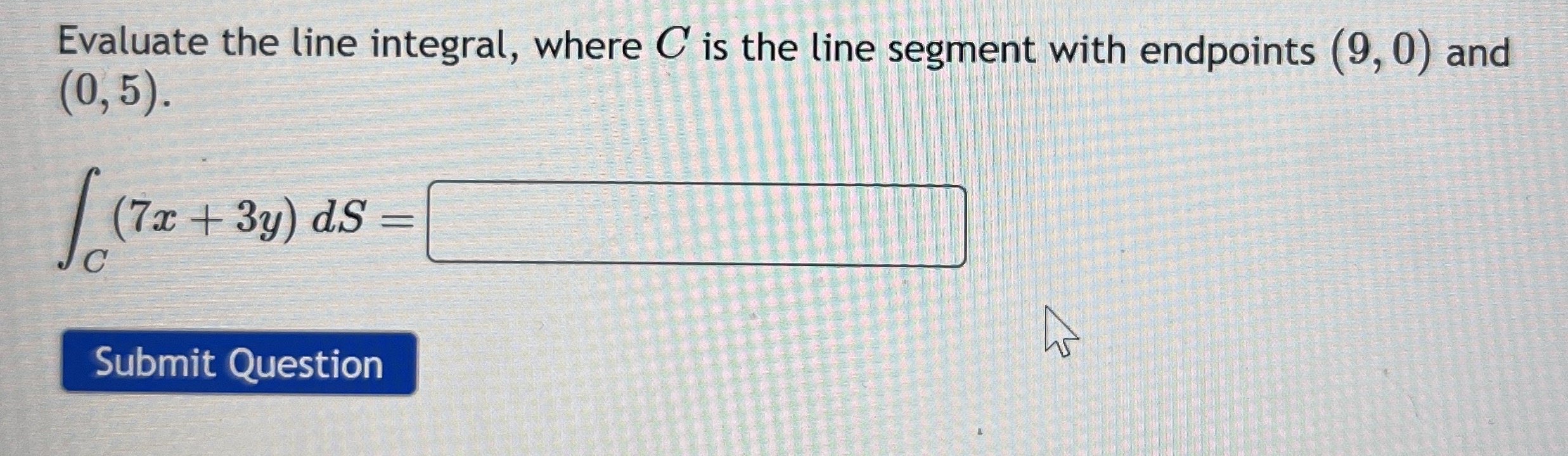 Evaluate the line integral, where C is the line