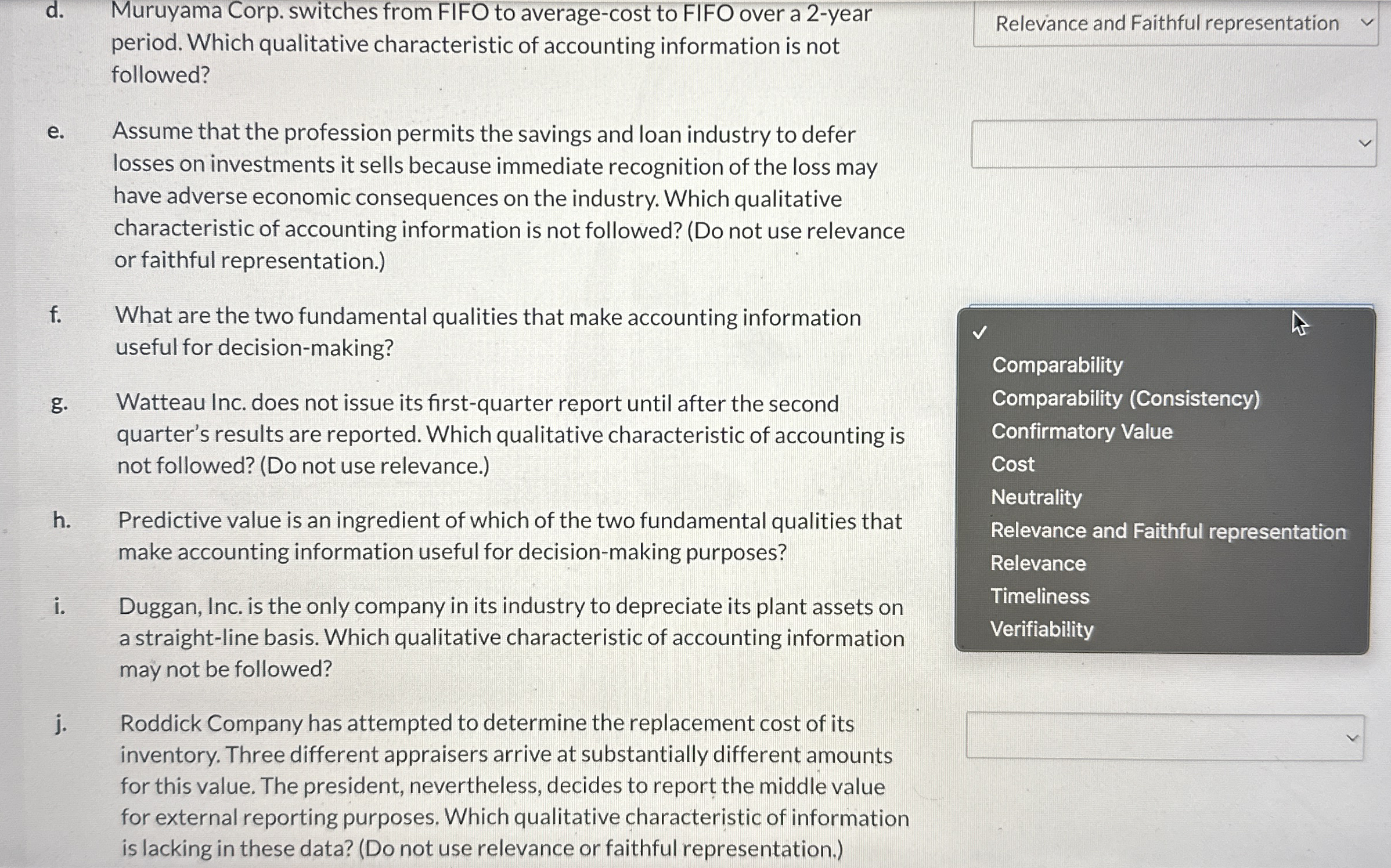 d . Muruyama Corp. switches from FIFO to average