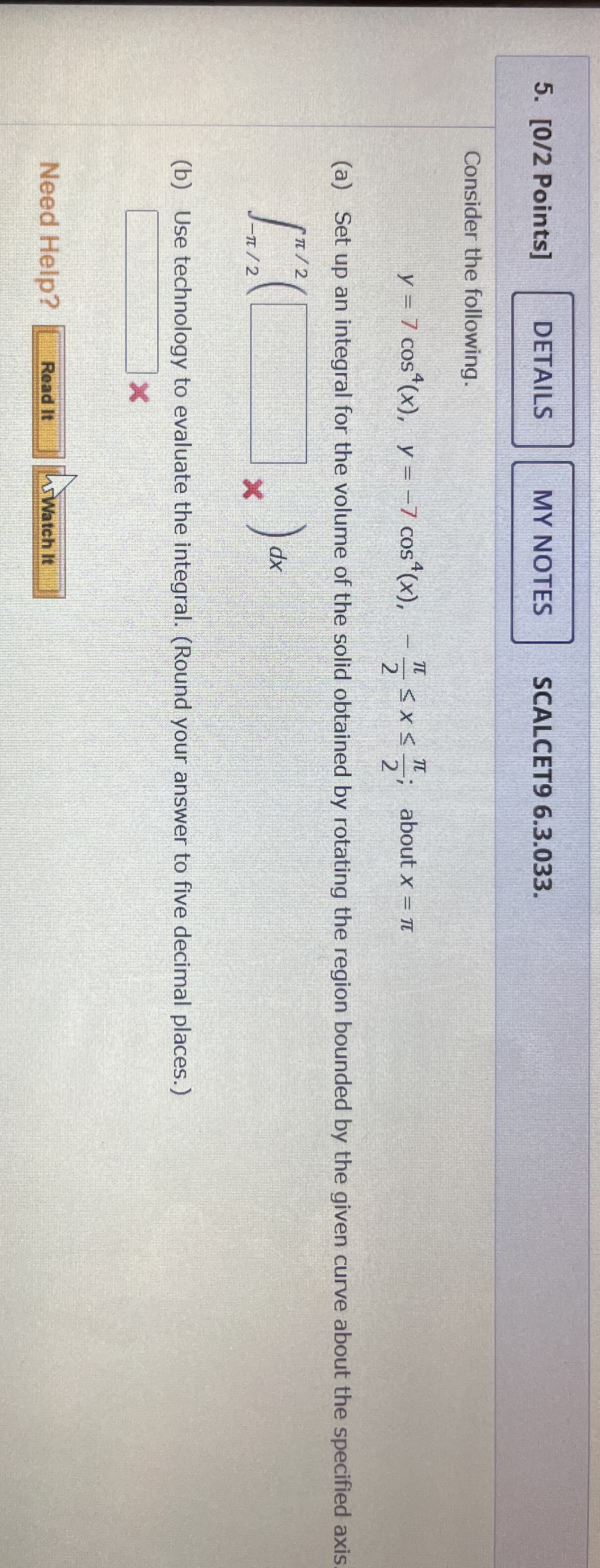 [ 0 / 2 Points ] SCALCET 9 6 . 3 . 0 3 3 .
