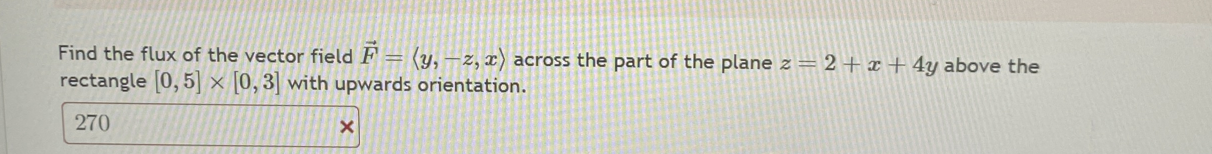 Find the flux of the vector field vec ( F ) = ( :