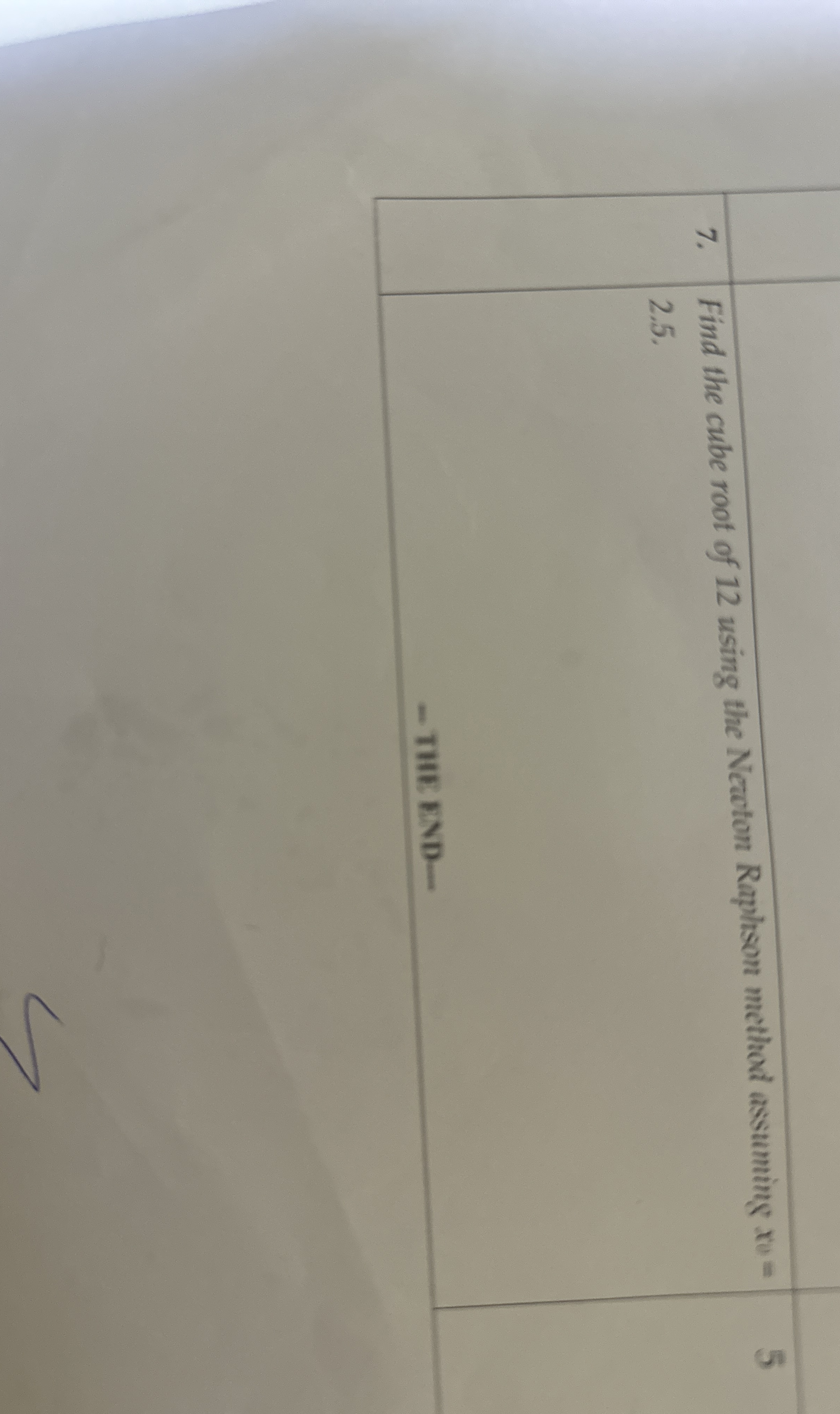 Find the cube root of 1 2 using the Newton