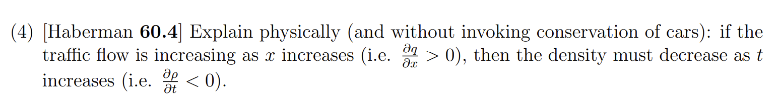 ( 4 ) [ Haberman 6 0 . 4 ] Explain physically (