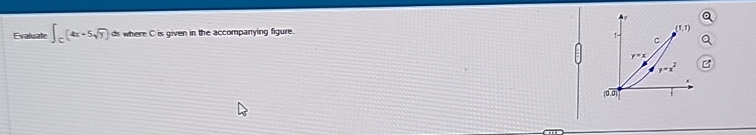 Evaluate C ( 4 x + 5 y 2 ) d s where C is given