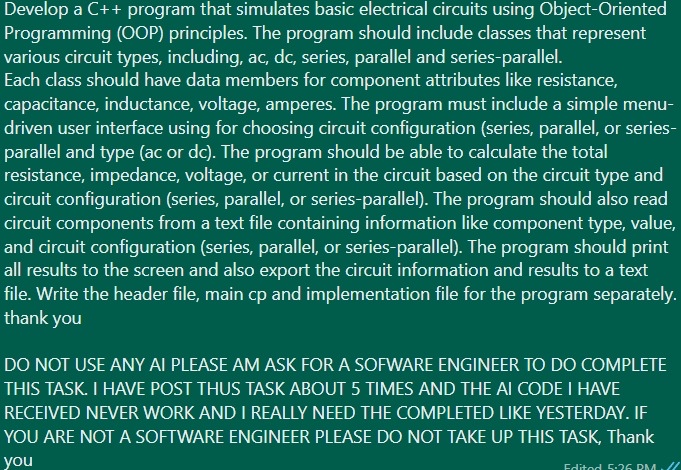 Develop a C + + program that simulates basic