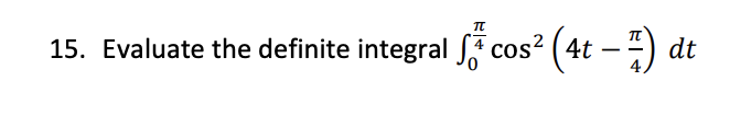 Evaluate the definite integral \ int _ 0 ^ ( ( \