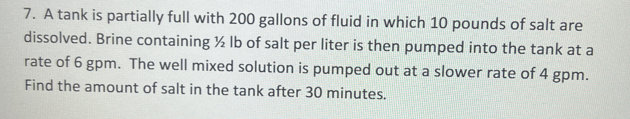 A tank is partially full with 2 0 0 gallons of