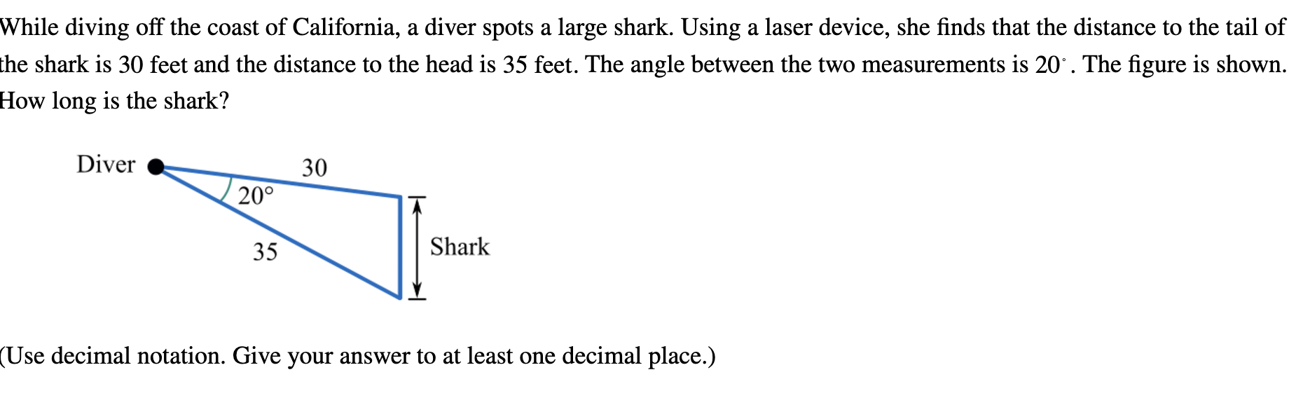 While diving off the coast of California, a diver