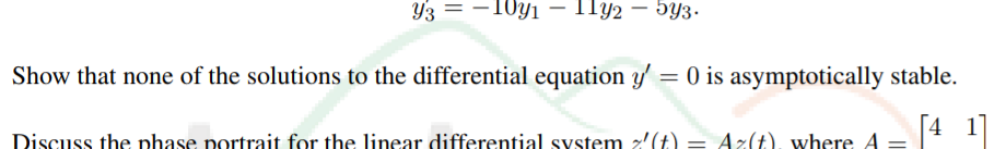 Show that none of the solutions to the