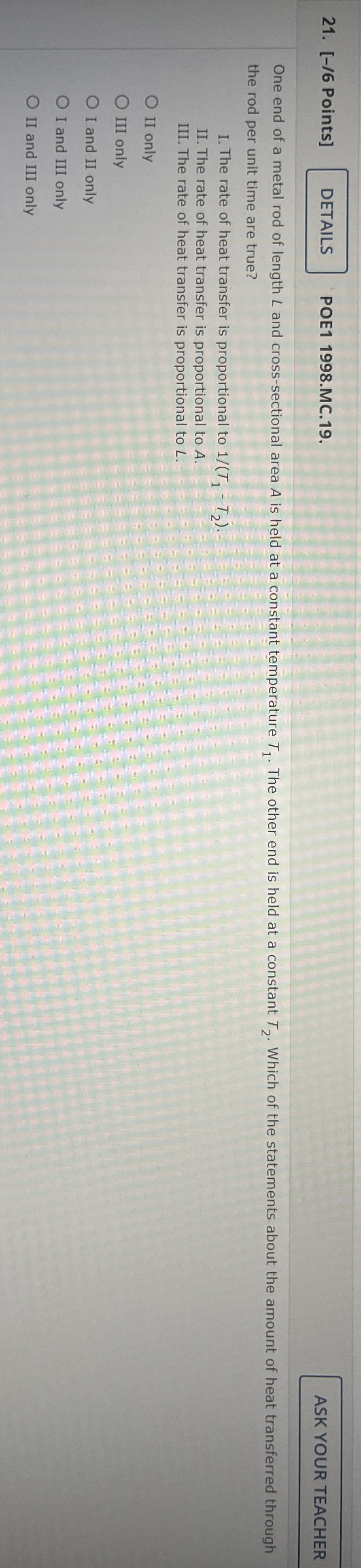 [ - / 6 Points ] POE 1 1 9 9 8 . MC . 1 9 . ASK