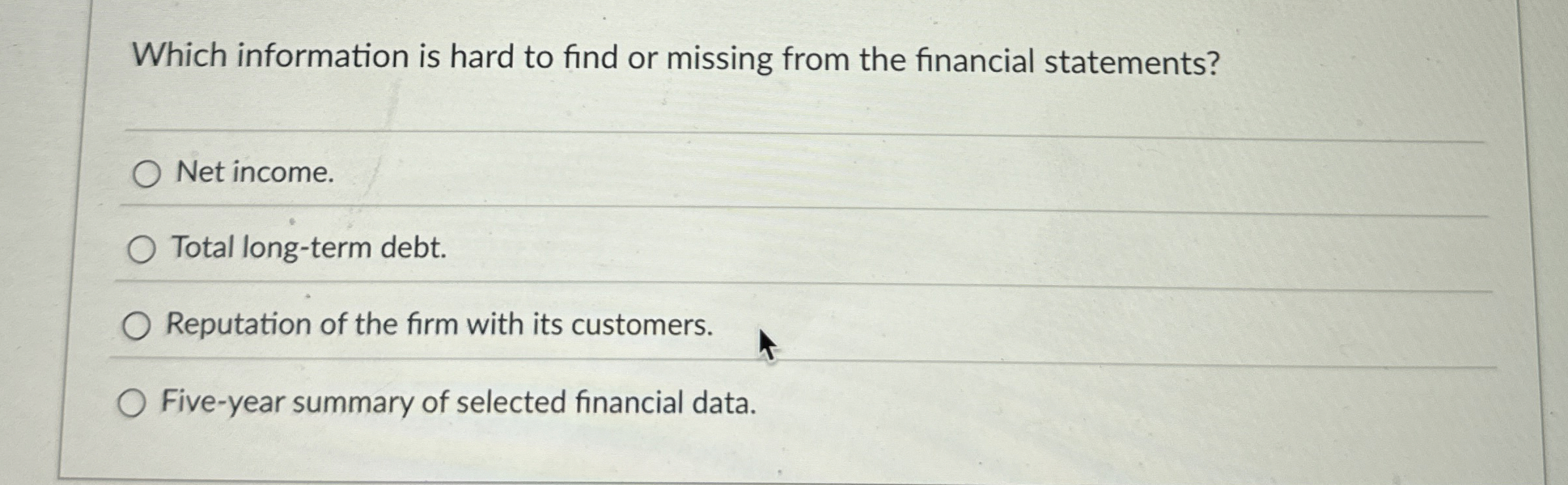 Which information is hard to find or missing from