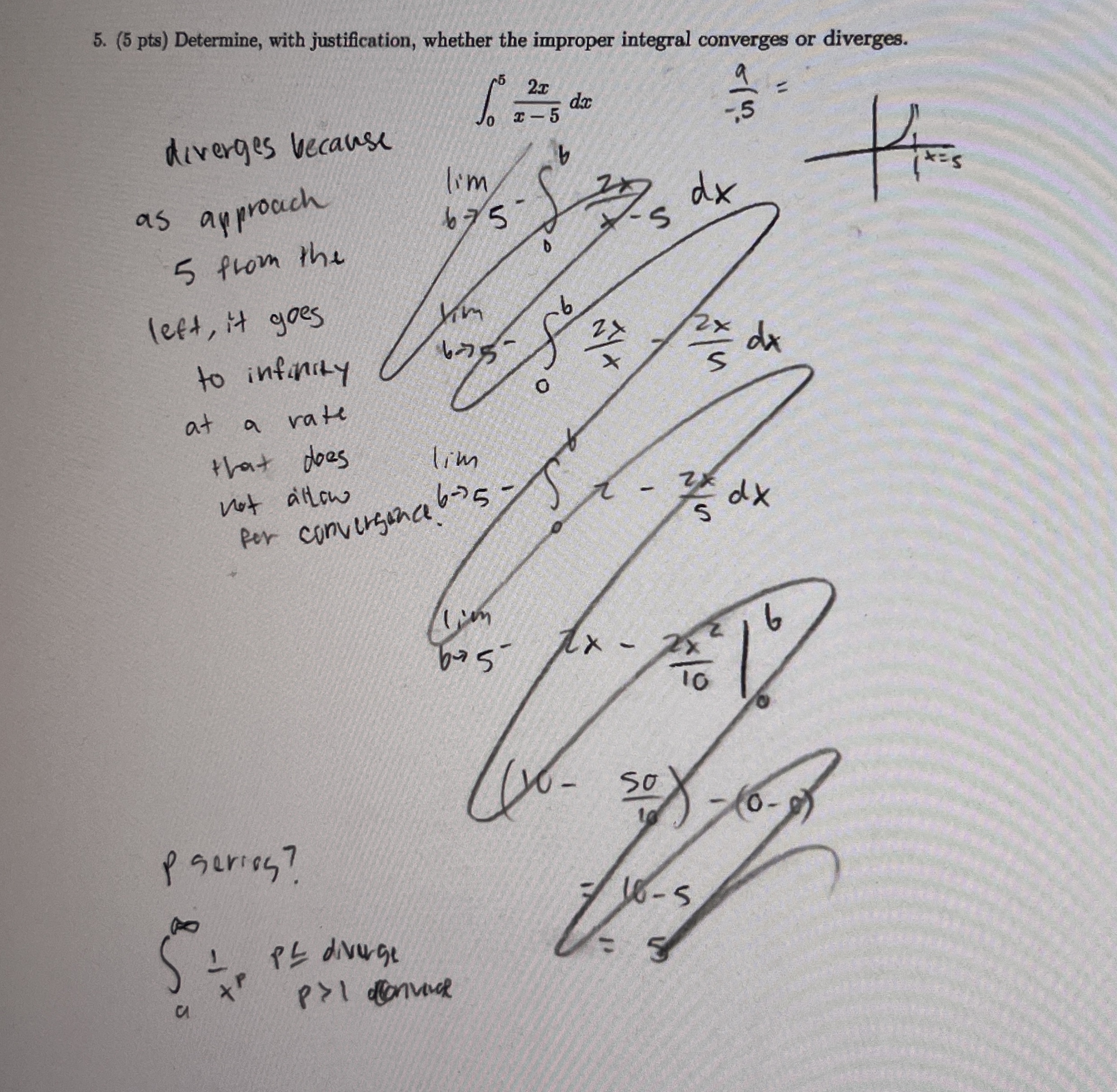 Determine, with justification, whether the