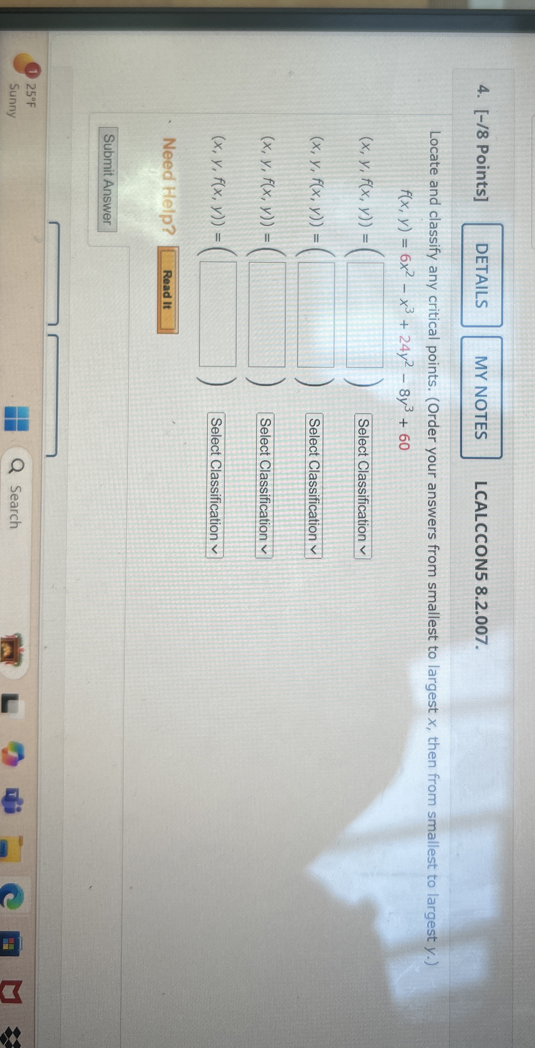 [ - / 8 Points ] LCALCCON 5 8 . 2 . 0 0 7 .