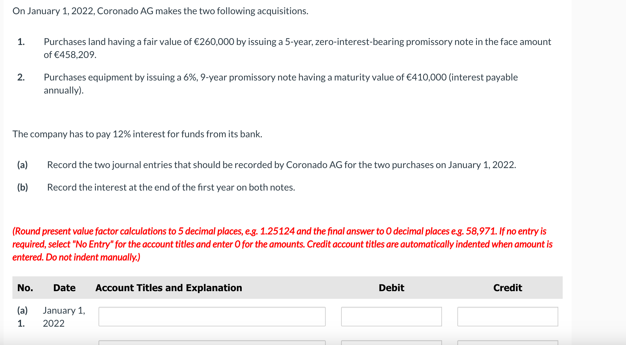 On January 1 , 2 0 2 2 , Coronado AG makes the