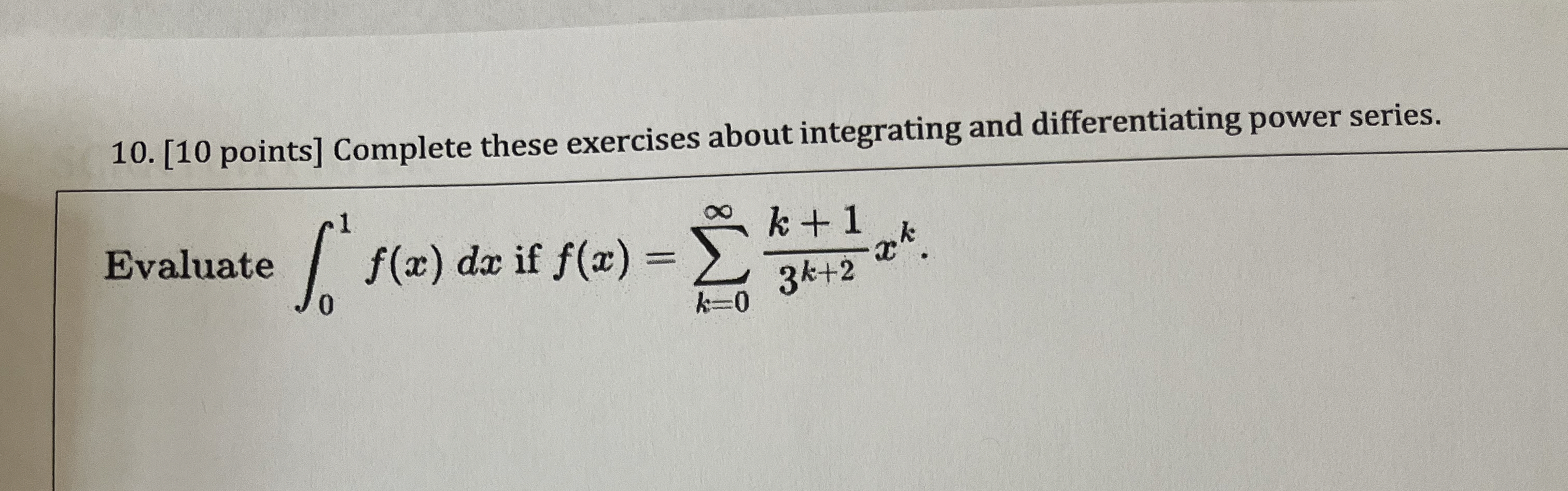 [ 1 0 points ] Complete these exercises about