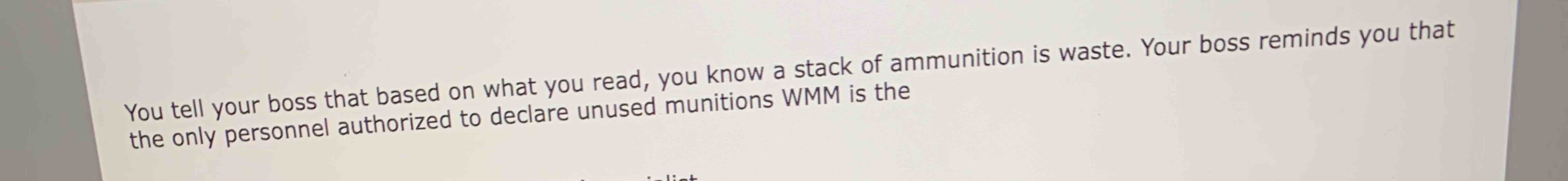 You tell your boss that based on what you read,