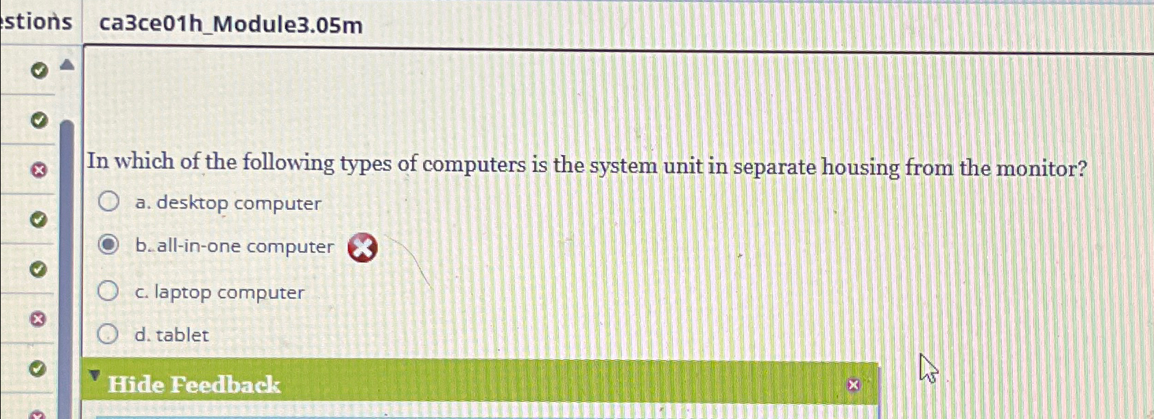 ca 3 ce 0 1 h _ Module 3 . 0 5 m In which of the
