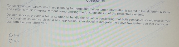 Consider two companies which are planning to