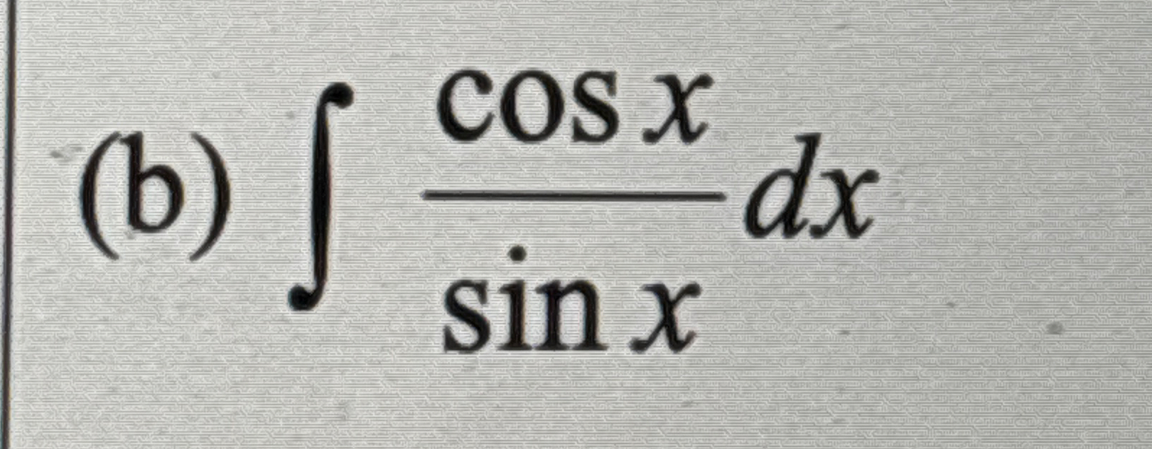 ( b ) c o s x s i n x d x