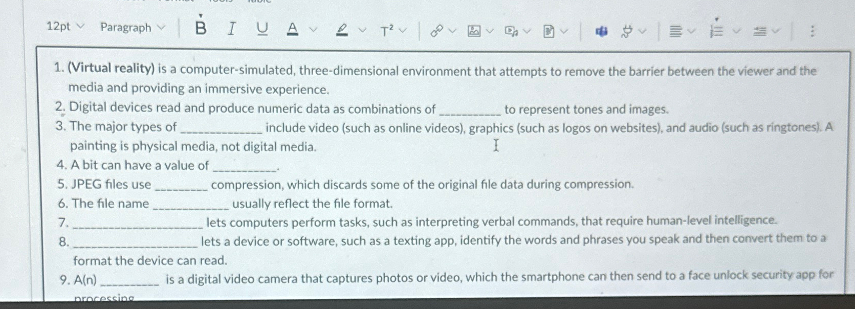 ( Virtual reality ) is a computer - simulated,