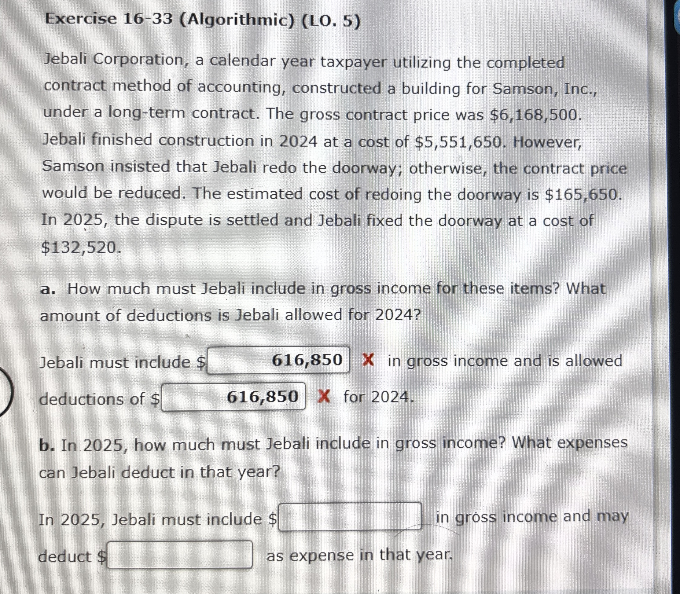 Exercise 1 6 - 3 3 ( Algorithmic ) ( LO . 5 )