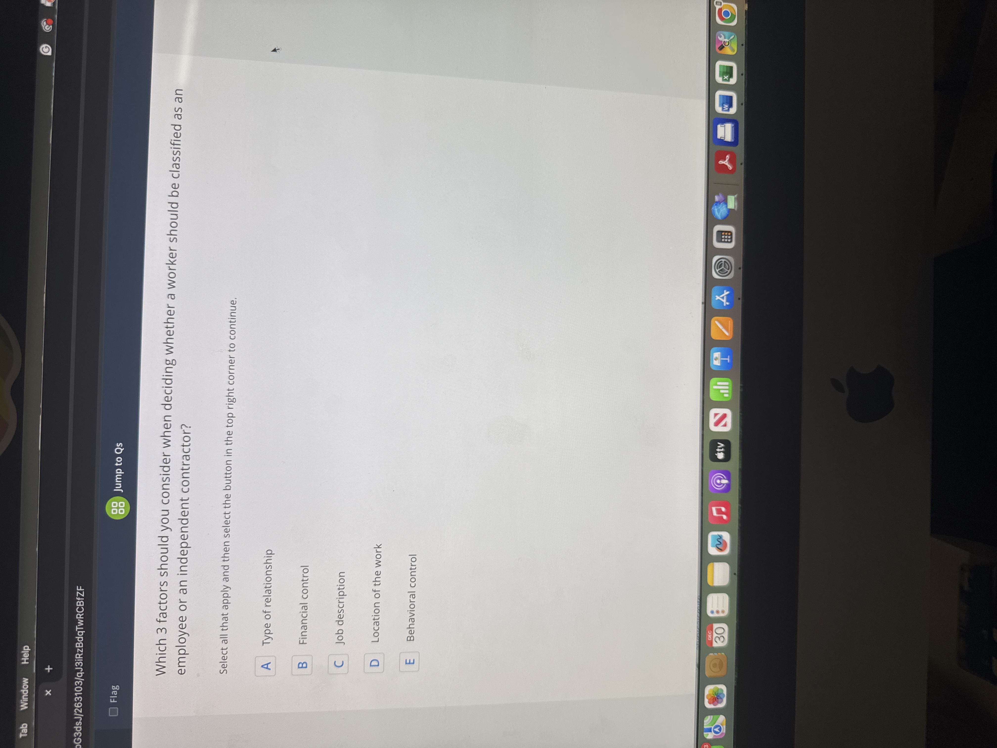 Which 3 factors should you consider when deciding