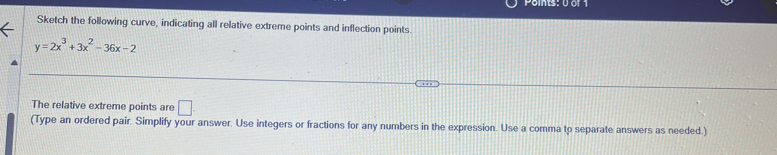 Sketch the following curve, indicating all