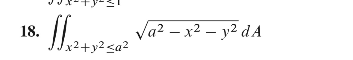 Evaluate the given double integral by inspection