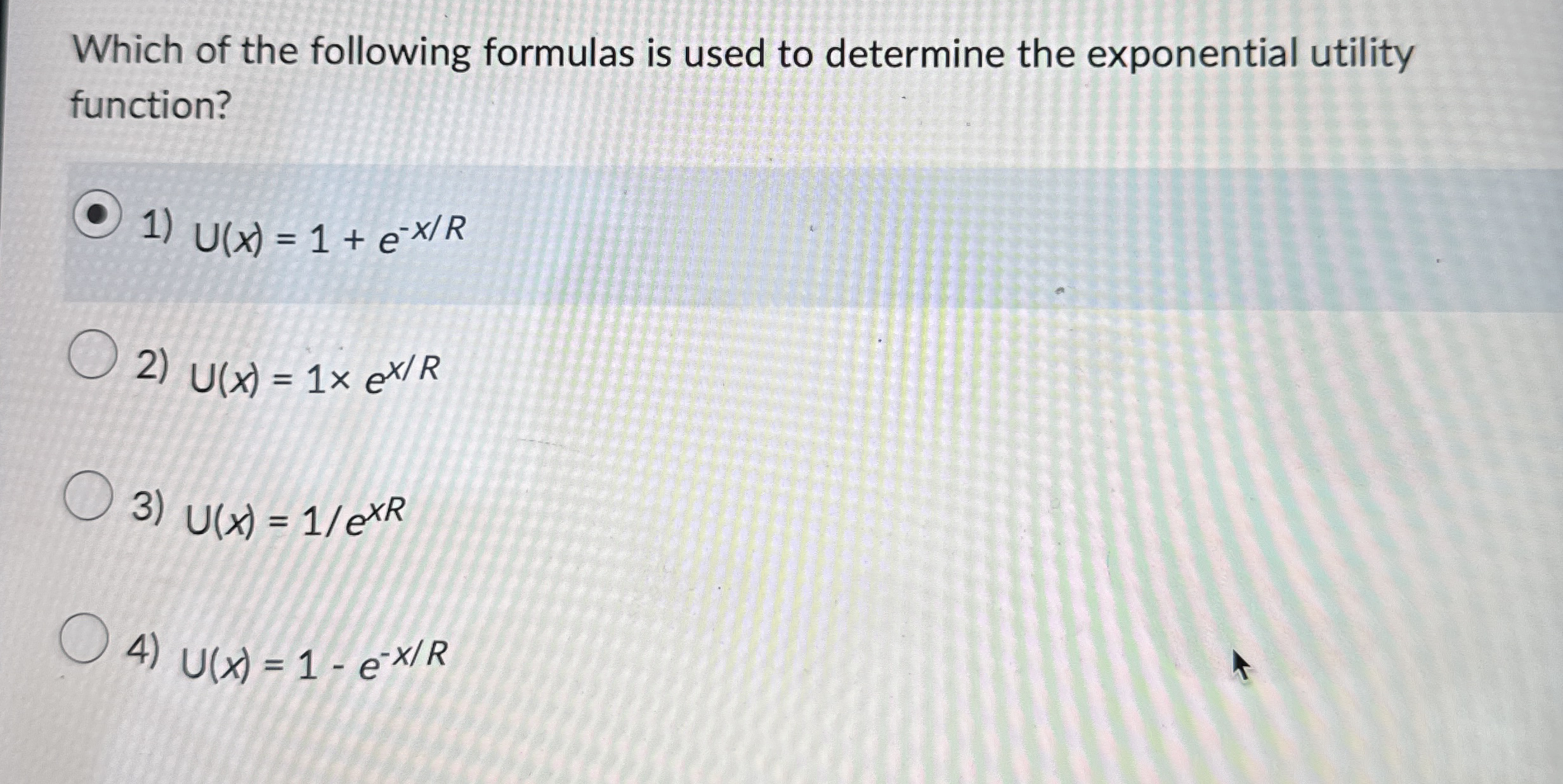 Which of the following formulas is used to