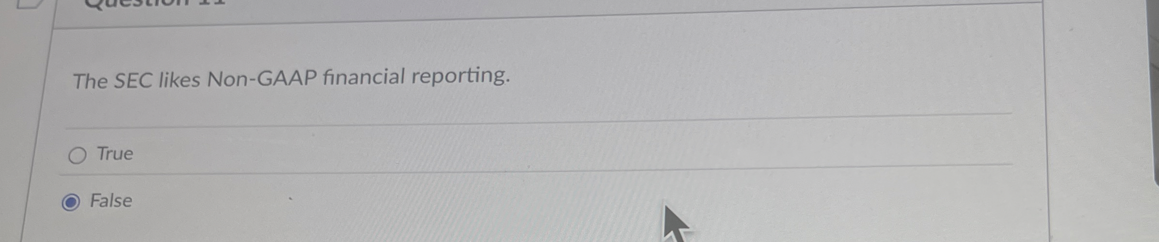 The SEC likes Non - GAAP financial reporting.