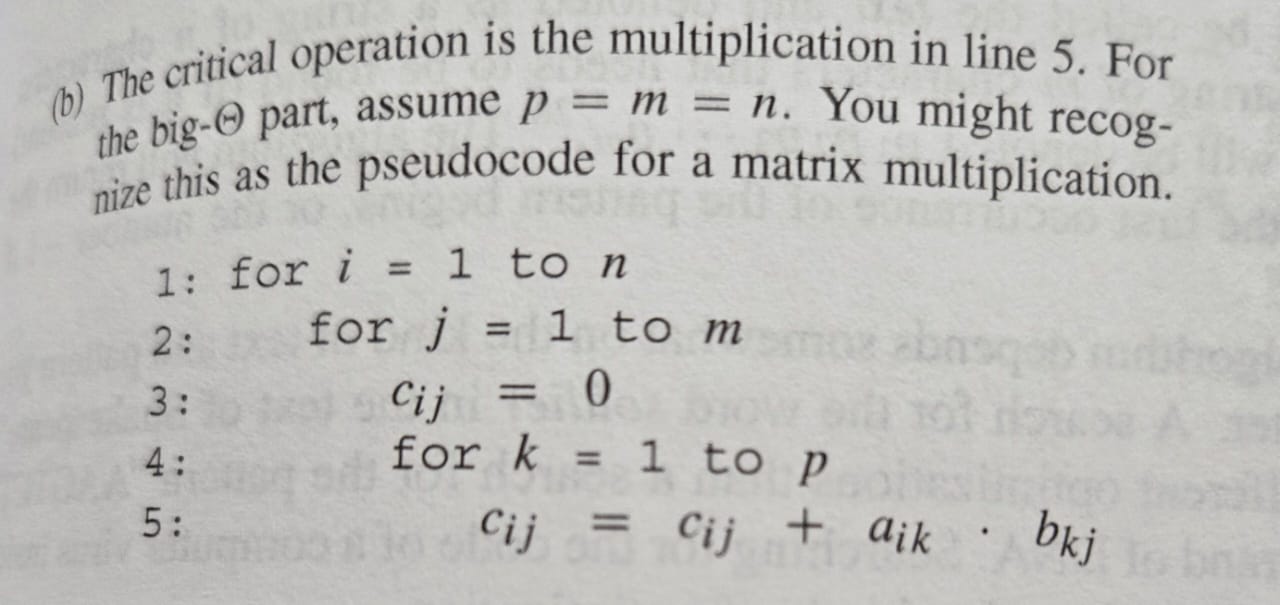 ( b ) The critical operation is the