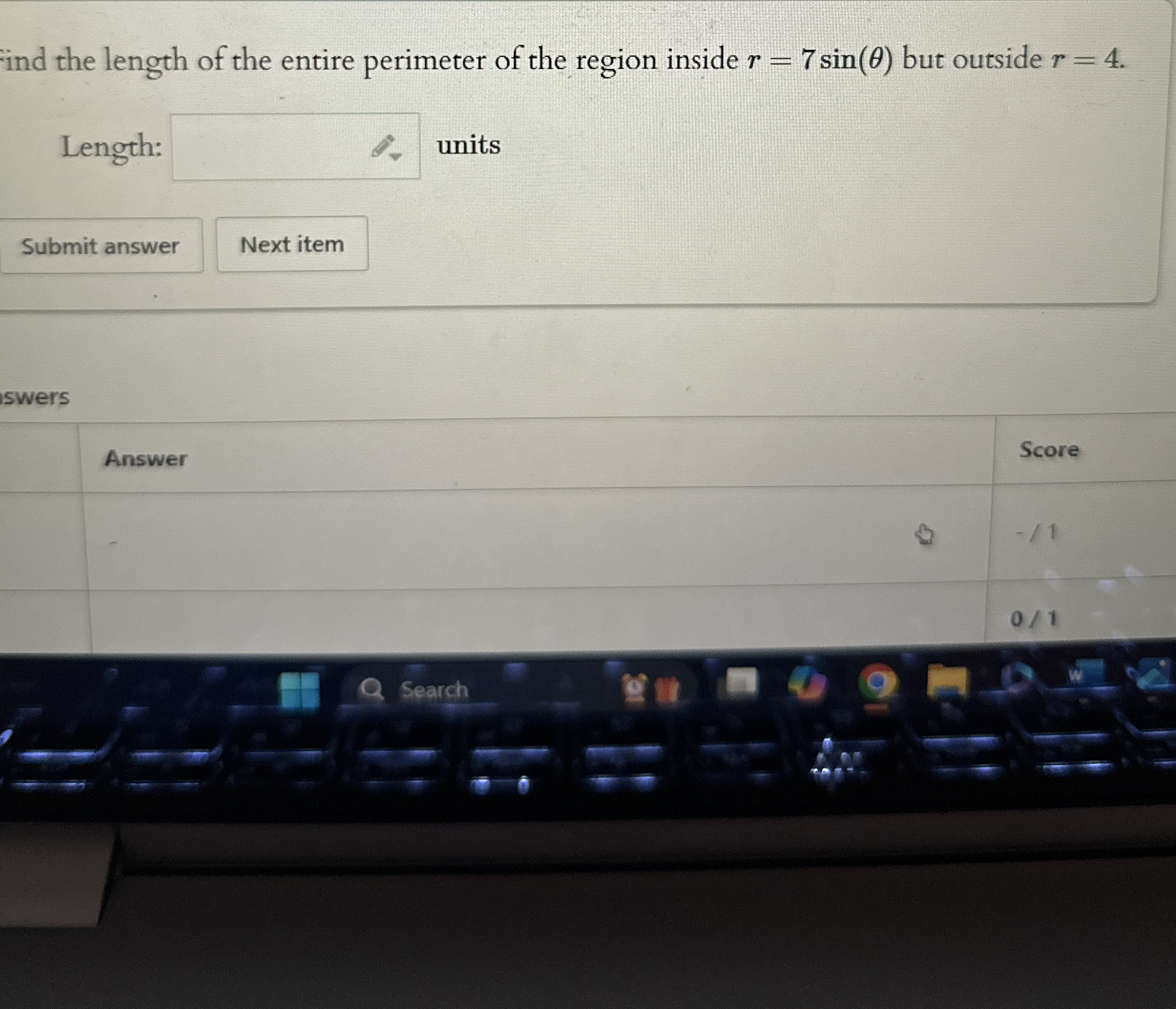 Find the length of the entire perimeter of the