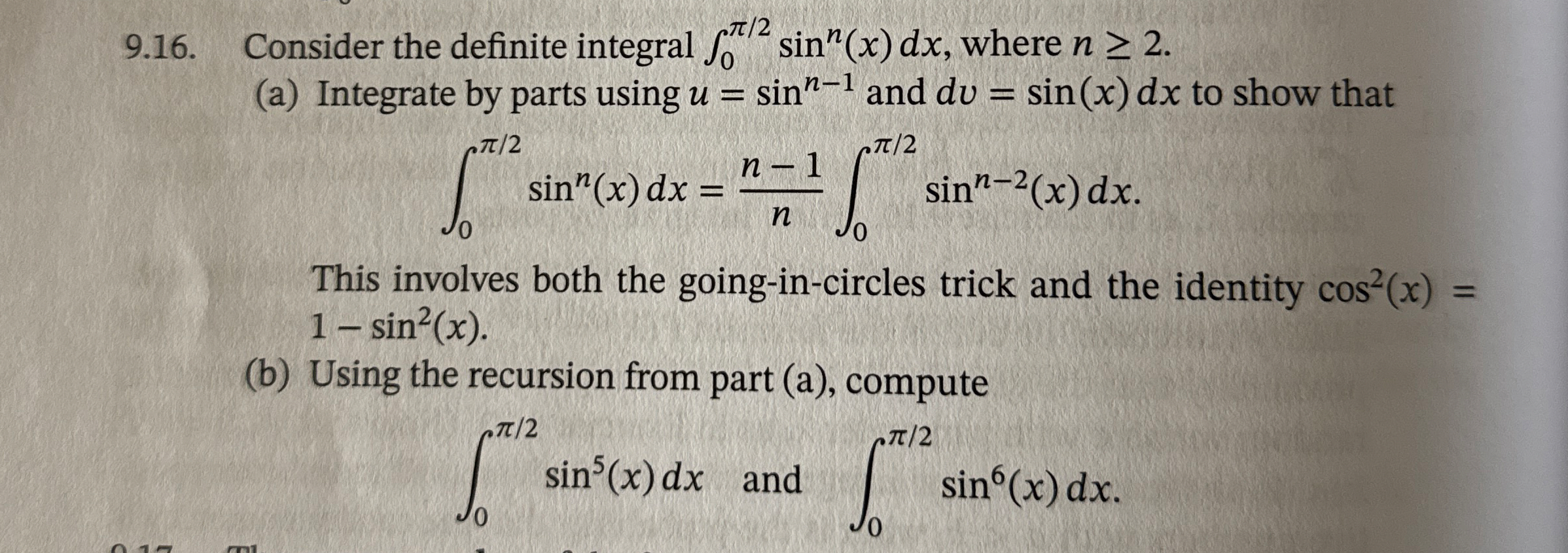 9 . 1 6 . Consider the definite integral 0 2 s i