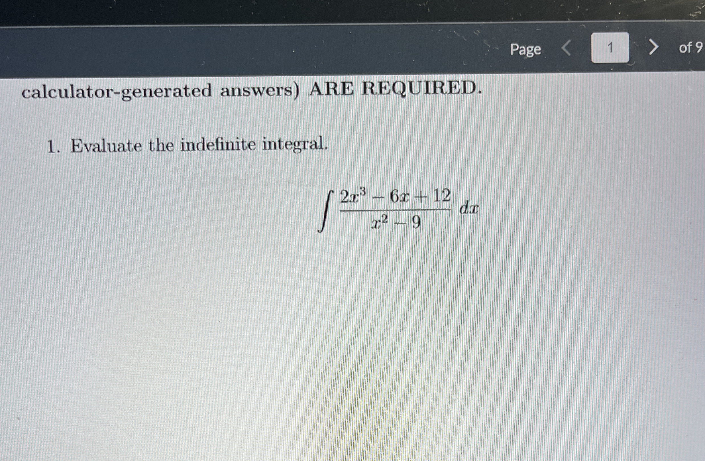 calculator - generated answers ) ARE REQUIRED.