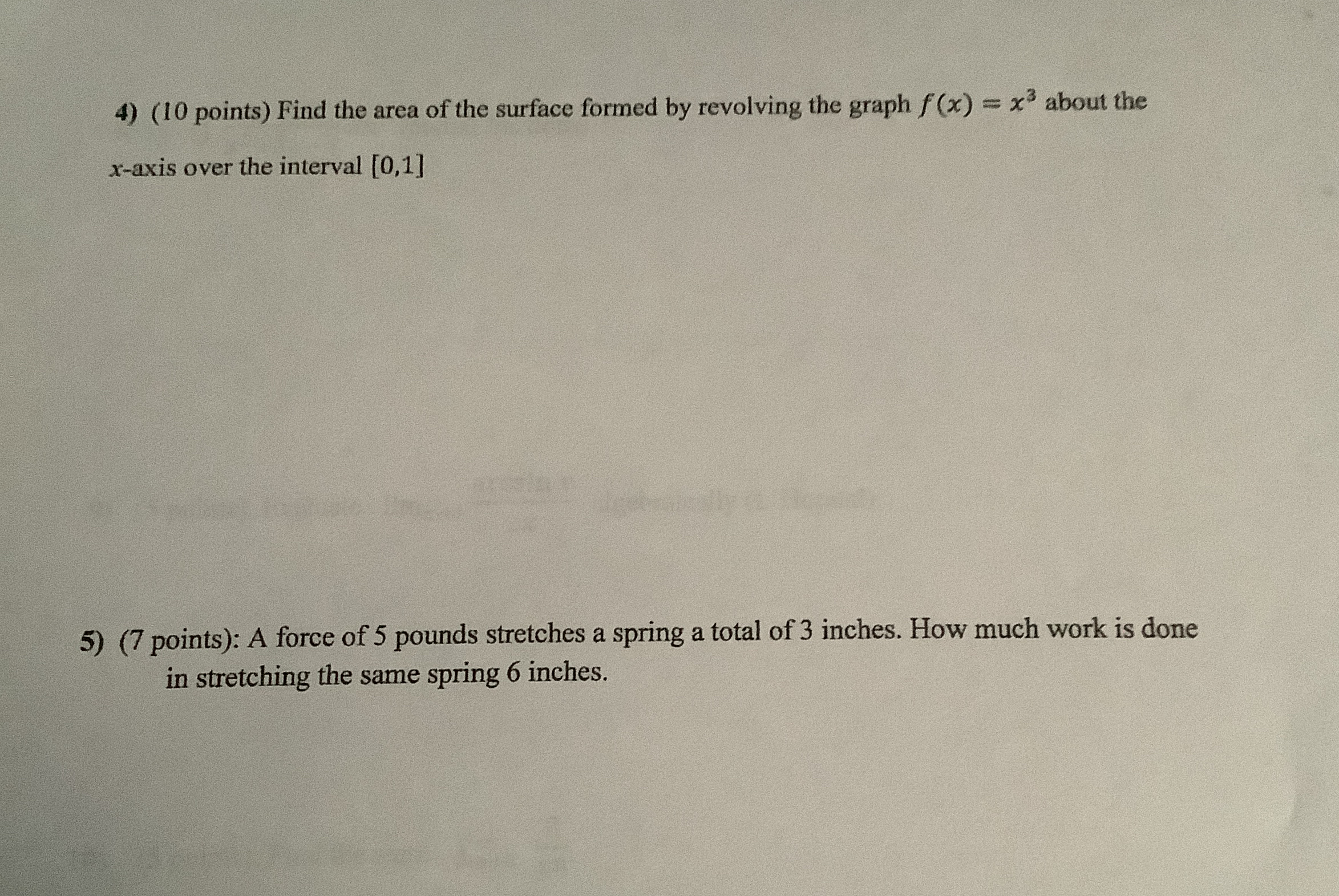 ( 1 0 points ) Find the area of the surface