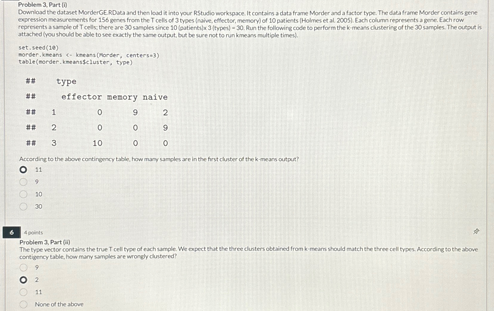 Problem 3 , Part ( i ) Download the dataset