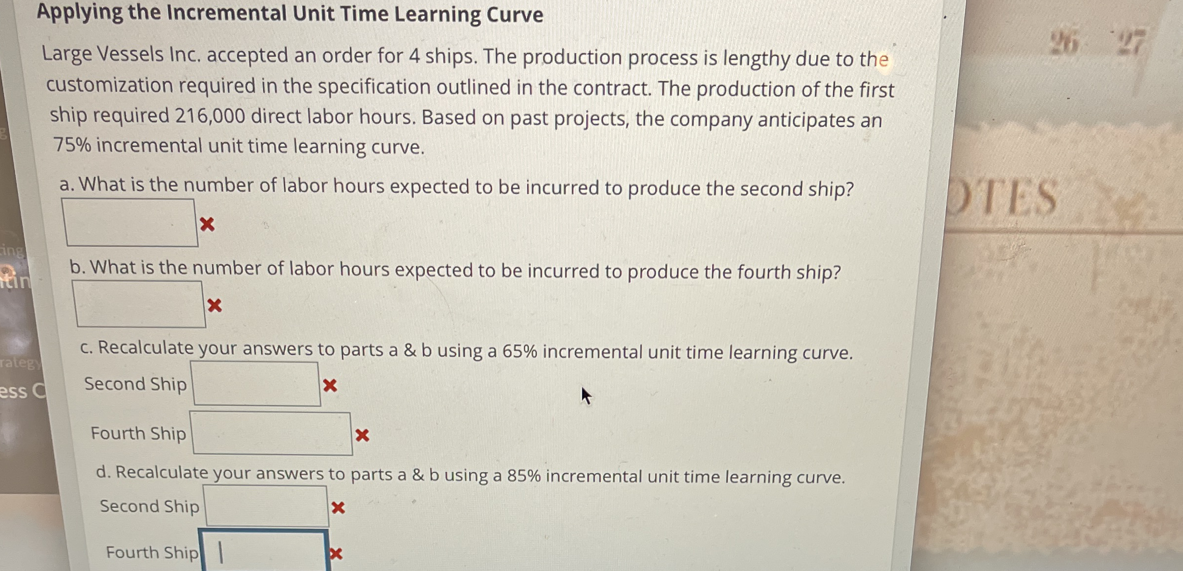 Applying the Incremental Unit Time Learning Curve