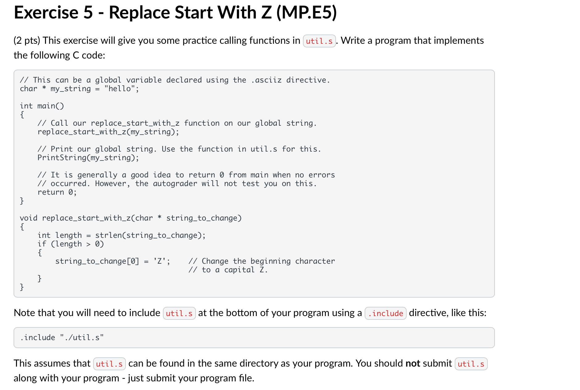 This exercise will give you some practice calling