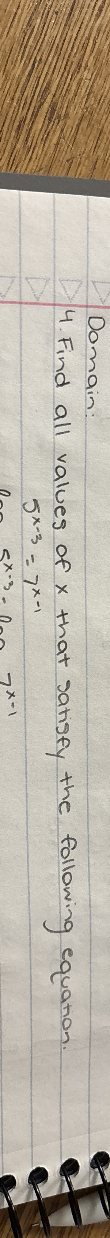Domain: 4 . Find all values of x that satisfy the