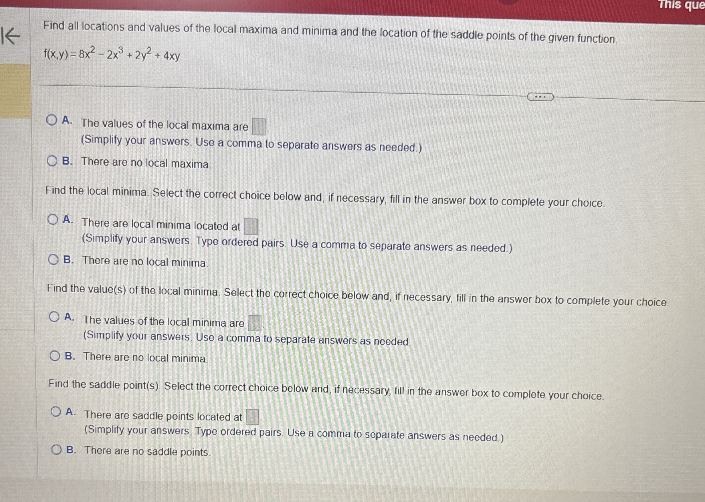 minis que Find all locations and values of the