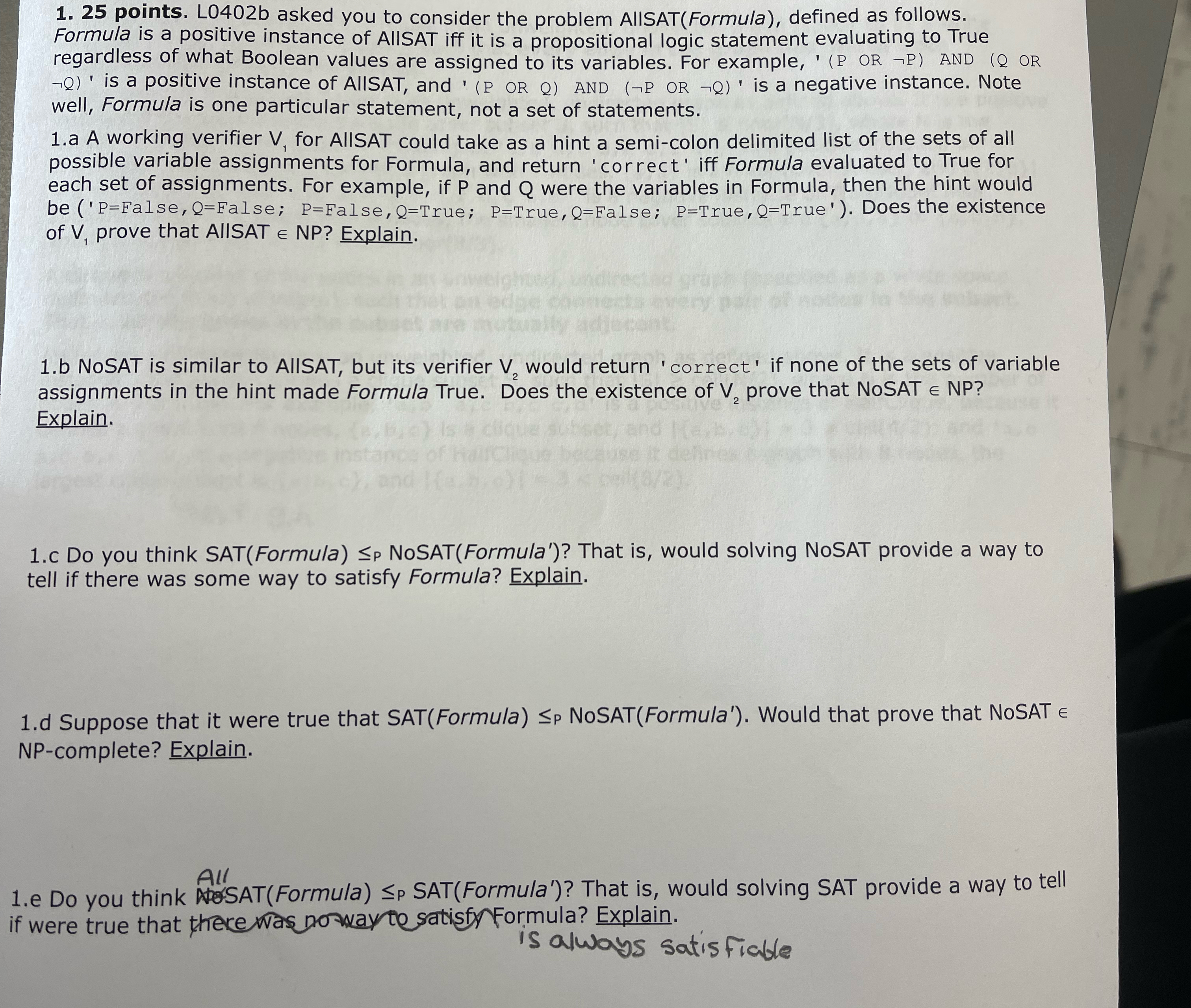 2 5 points. L 0 4 0 2 b asked you to consider the