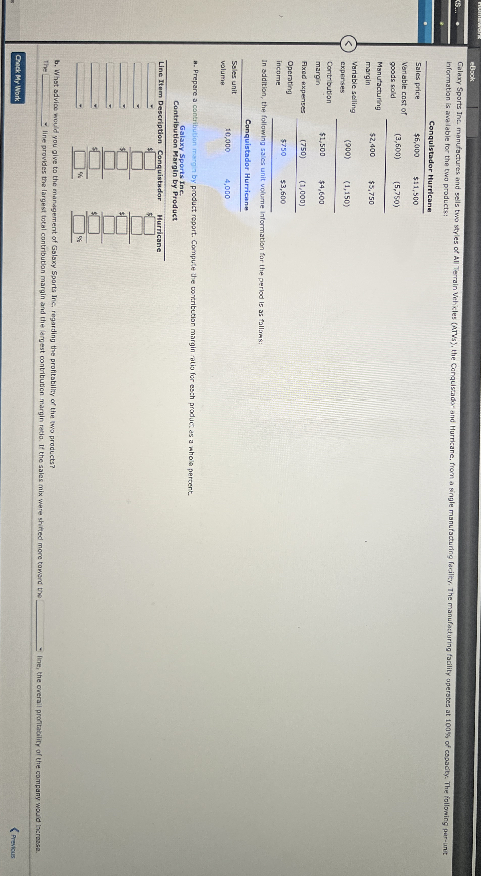 information is available for the two products: \