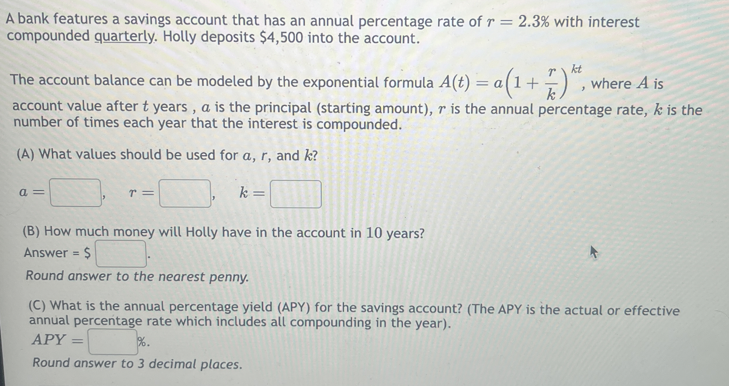 A bank features a savings account that has an